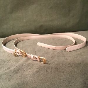 Two Vintage Cream Color Belts Size 16